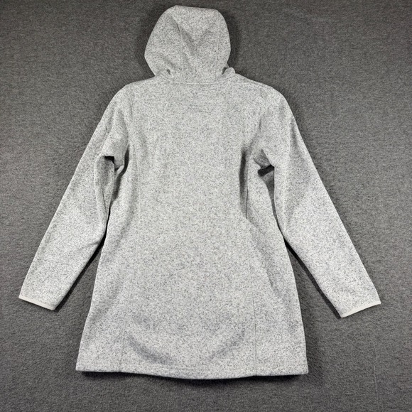L.L. Bean Full Zip Hoodie Sweater Fleece Coat Jacket Womens Large L Gray - Picture 7 of 9